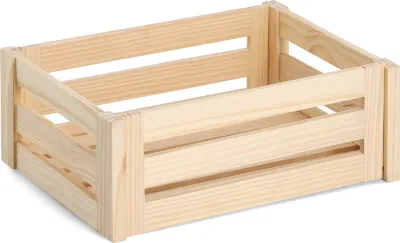 Zdjęcie produktu dla Skrzynka do przechowywania Zeller „Leisten”, sosna, 40 x 30 x 15 cm, 13361