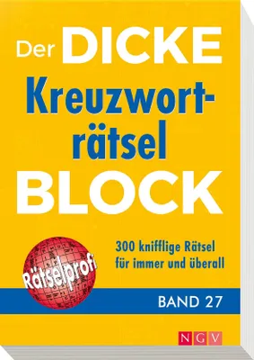 Obrázek produktu pro Der dicke Kreuzworträtsel-Block Band 27, 300 knifflige Rätsel