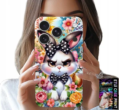 Image de Etui Do Iphone 17 Pro Max - Królik Wielkanocny, Zając, Jajka + Szkło