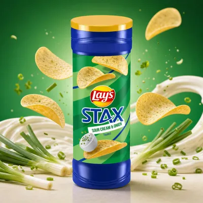 Produktbild von Lay's Stax Sour Cream & Onion 155,9g