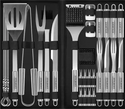 Produktbild von STILHOFF BBQ GRILL Besteckset Zubehör 34 tlg 33 + Etui