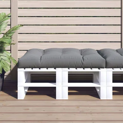 Produktbild von vidaXL Palettenkissen 120x80x12 cm Grau Stoff