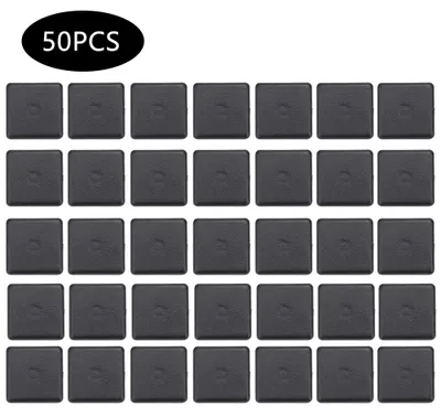 Zdjęcie produktu dla 50 sztuk czarnych plastikowych zaślepek do standardowych profili aluminiowych 2020/3030/4040
