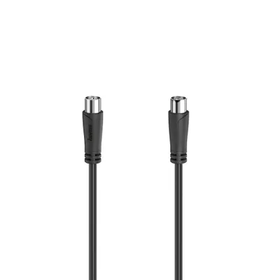 Immagine prodotto di Cavo antenna Hama, spina coassiale - accoppiamento coassiale, 1,5 m, 90 dB, nero