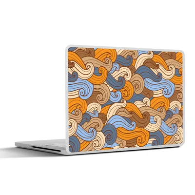 Produktbild von MuchoWow® Laptop Aufkleber Sticker Cover Vintage - Japanisch - Muster 30x21 cm - Sticker für Laptop - Selbstklebend