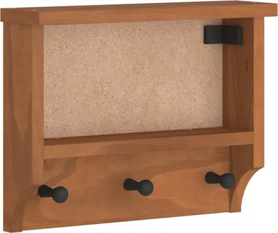 Zdjęcie produktu dla Wieszak ścienny na ubrania SANDNES 45x12x35cm Drewno lite Sosna