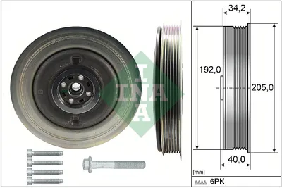 Immagine prodotto di Kit pulegge albero motore INA 544 0504 20