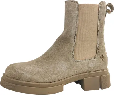 Produktbild von Apple of Eden Damenschuhe Stiefel Gefüttert Schaftstiefel Beige Freizeit