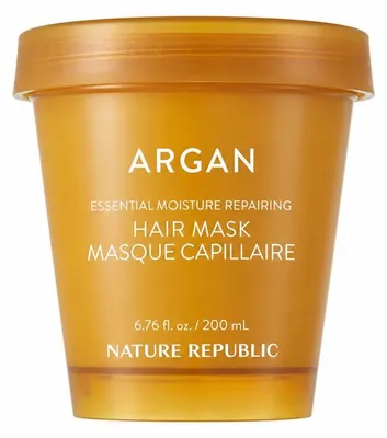 Obrázok produktu pre Nature Republic – Argan Essential Moisture Regeneračná maska na vlasy, 200 ml