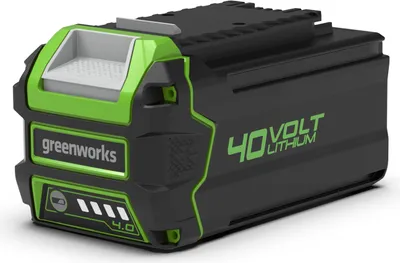 Produktbild von Greenworks G40B4, Akku, Lithium-Ion (Li-Ion), 4 Ah, 40 V, Greenworks, Schwarz, Grün