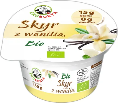 Obrázok produktu pre JOGURT SKYR ISLANDSKÝ TYP SVANILKOU 150 g - EKO ŁUKTA