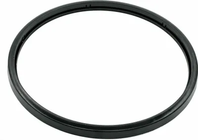 A black ring-shaped product is shown against a white background.