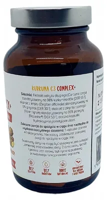 Zdjęcie produktu dla Suplement diety Biowen Kurkuma C3 Complex+ 60 kapsułek Układ trawienny