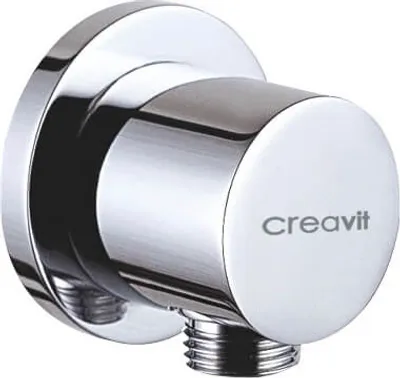 Produktbild von Creavit Chrom Messing Wandanschlussbogen Rund Wandbogen Außengewinde