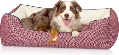 Produktbild von Knuffelwuff orthopädisches Design Hundebett Sanford XXL 120 x 85cm Rot
