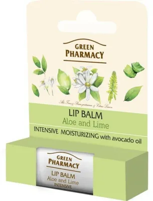 Zdjęcie produktu dla Green Pharmacy Balsam do Ust Aloes i Limonka