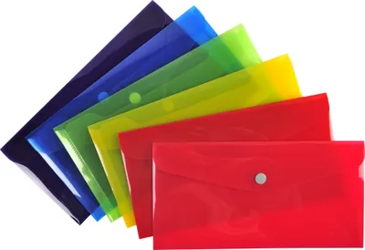 Produktbild von Exacompta 30x Tasche mit Druckknopf Iderama aus PP - Farben sortiert - 34420E