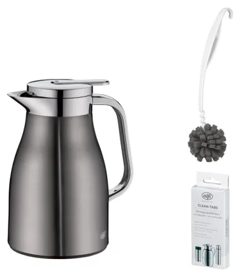 Zdjęcie produktu dla alfi SKYLINE Isolierkanne – Vorteilsset mit Reinigungsbürste CLEAN FIX 30 cm + CLEAN TABS (20 Stück)