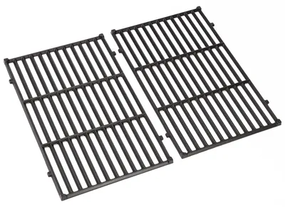 Zdjęcie produktu dla Zestaw rusztów do grillowania z żeliwa, wymiar 49,5 x 32,8 cm, przeznaczony do grillów gazowych