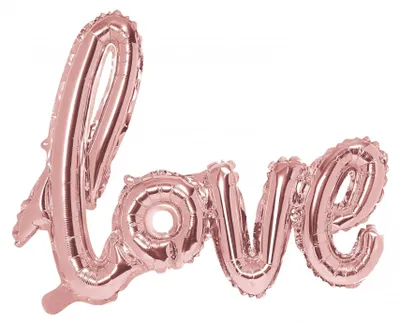 Immagine prodotto di Palloncino in foil LOVE color oro rosa 73 x 57 cm - Decorazioni per matrimoni - Taglia unica