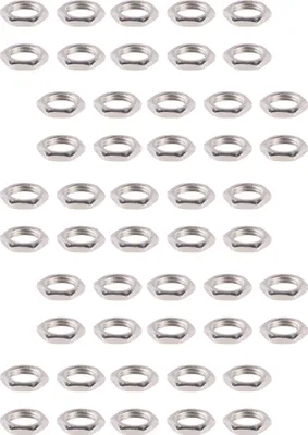 Produktbild von Klemmnippel weiß schwarz transparent Gewinderohr 3cm 5cm 10cm M10 Mutter Scheiben Nippel - Variante: 50x M10 Mutter