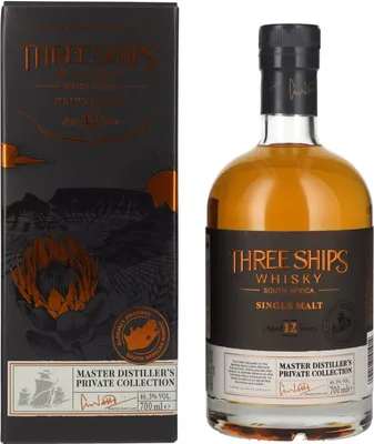 Produktbild von Three Ships 12 Years Old Single Malt Whisky 46,3% Vol. 0,7l in Geschenkbox