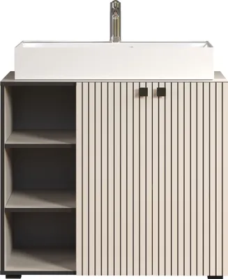 Image de PureBliss meuble sous lavabo avec lavabo cachemire.