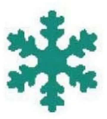 Lochzange 1,6 cm Schneeflocke, 2 Griffe, Grün