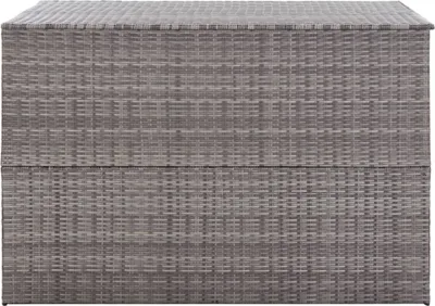 Zdjęcie produktu dla vidaXL Skrzynia ogrodowa szara 150x100x100 cm z polirattanu