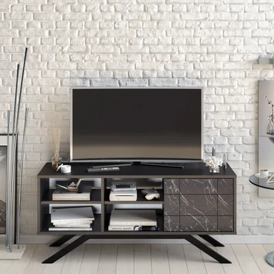 Produktbild von Decorotika North TV-Ständer für TVs bis zu 58" Schwarz & Bendir
