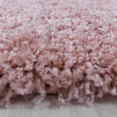 Produktbild von Hochflor Teppich Sima Läufer, Farbe: Rosa, Größe:80x250 cm