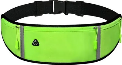 Image de Ceinture de course étanche avec sangle élastique, grande taille, noire, pour le sport