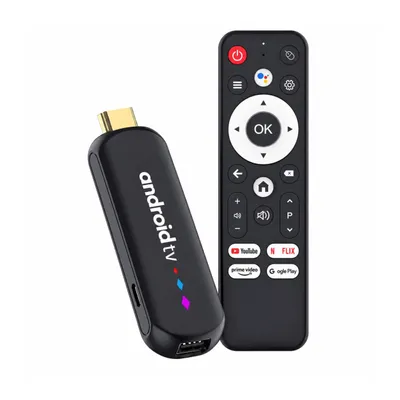 Produktbild von TV-Stick H96 Max mit Android 14 – 4K Ultra HD Streaming, 2 GB RAM, 16 GB Speicher, Dual-Band WiFi 6, Bluetooth & Fernbedienung