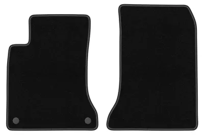 Productafbeelding van Velours voormatten voor Mercedes CLA C117 2013-2019 (sedan) – 2-delig, zwart, op maat – Wielganizator BASIC