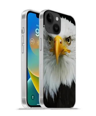 Produktbild von MuchoWow® Handyhülle Schutzhülle Hülle für Apple iPhone 14 - Softcase Adler - Schwarz - Weiß Silikon Softcase Handy Hülle - Mobiltelefonhülle