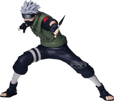 Productafbeelding van Banpresto Naruto Shippuden Vibrationsstars, Hatake Kakashi & Uchiha Madara: Figuur van Hatake Kakashi, 13 cm. One size