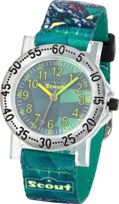 Produktbild von Scout Kinderuhr grün Dinosaurier 280375036