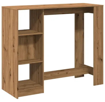 Produktbild von vidaXL Bartisch mit Regal Artisan-Eiche 124x46x103,5 cm Holzwerkstoff