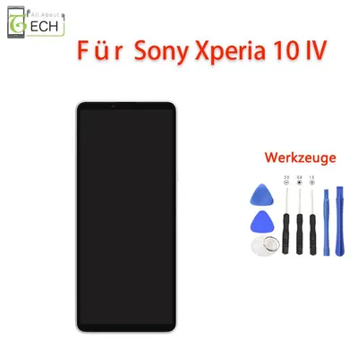 Produktbild von Original Sony Xperia 10 IV LCD Display mit Rahmen Bildschirm Touchscreen