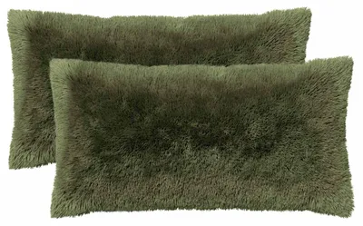 Obrázok produktu pre vidaXL Vankúšový poťah, 2 ks, HEERLEN, zelený, 40 x 80 cm, fleece