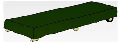 Produktbild von Schutzhülle für Gartenliege 200 x 70 x 40 cm
