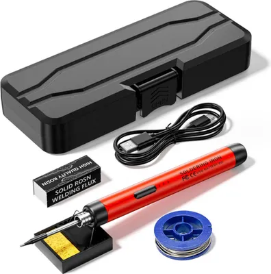 Productafbeelding van USB-soldeerbout elektrisch – slimme soldeerpen met temperatuurregeling van 300–450°C voor reparatie en onderhoud, accessoire