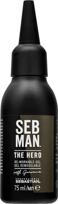 Produktbild von Sebastian Professional Man The Hero Re-Workable Gel Haargel für alle Haartypen 75 ml