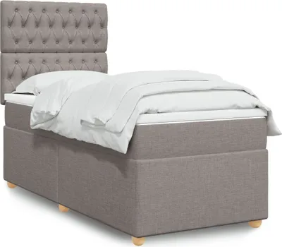Produktbild von Maison Exclusive - Boxspringbett mit Matratze Taupe 90x200 cm Stoff