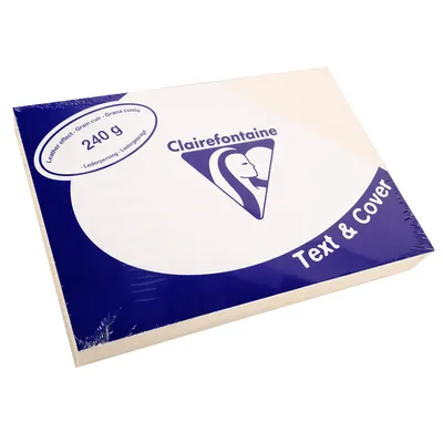 Produktbild von Clairefontaine Ledergeprägtes 2771C Papier 240 g/m² DIN-A4 Elfenbein 100 Blatt