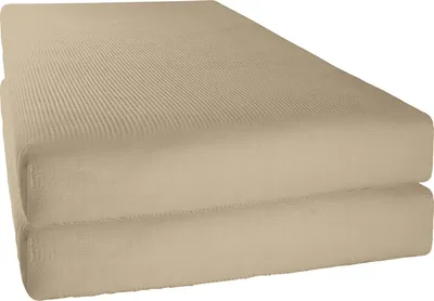 Produktbild von Erwin Müller Spannbettlaken Wertingen" 2er-Pack taupe 100x200 cm"