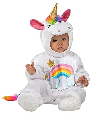 Produktbild von Einzigartiges und lustiges Einhorn-Kostüm für Baby - Verkleidung für Halloween, Karneval und Feiern - Größe 12-24 Monate