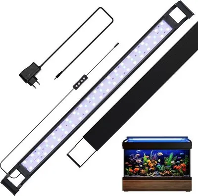 Obrázok produktu pre LED osvetlenie do akvárií s časovačom, vhodné pre terárium s mäkkýšmi, vodotesné, dĺžka 75-90 cm