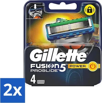 Obrázek produktu pro Holicí strojek Gillette Fusion 5 ProGlide Power – přesnost a pohodlí – 4 náhradní čepelky – výhodné balení – 2 kusy