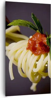 Produktbild von Bild auf Leinwand - Leinwandbild - Italien pasta spaghetti - 65x120cm - Wand Bild - Wanddeko - Leinwanddruck - Bilder - Kunstdruck - Wanddekoration - Leinwand bilder - Wandkunst - PA65x120-1307
